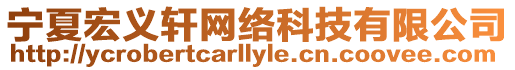 寧夏宏義軒網絡科技有限公司