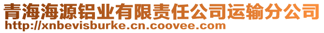 青海海源铝业有限责任公司运输分公司