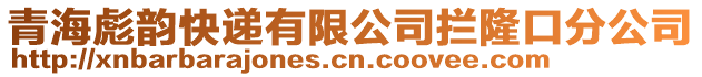 青海彪韻快遞有限公司攔隆口分公司