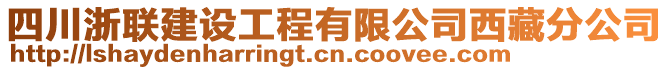 四川浙聯(lián)建設(shè)工程有限公司西藏分公司