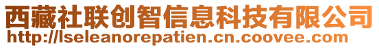 西藏社聯(lián)創(chuàng)智信息科技有限公司