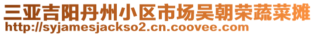 三亞吉陽(yáng)丹州小區(qū)市場(chǎng)吳朝榮蔬菜攤