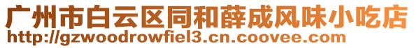 广州市白云区同和薛成风味小吃店