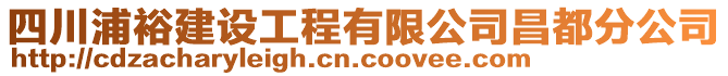 四川浦裕建設(shè)工程有限公司昌都分公司