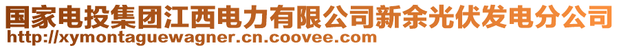 國(guó)家電投集團(tuán)江西電力有限公司新余光伏發(fā)電分公司