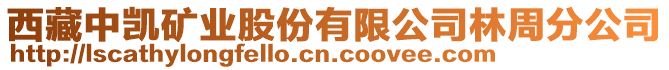 西藏中凱礦業(yè)股份有限公司林周分公司