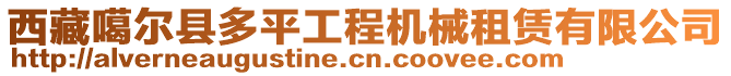 西藏噶爾縣多平工程機(jī)械租賃有限公司