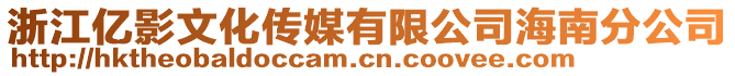 浙江億影文化傳媒有限公司海南分公司