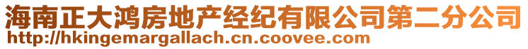 海南正大鴻房地產(chǎn)經(jīng)紀有限公司第二分公司