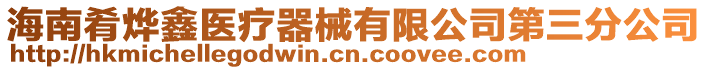 海南肴燁鑫醫(yī)療器械有限公司第三分公司