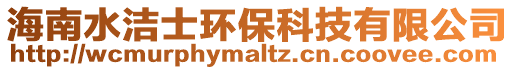 海南水潔士環(huán)保科技有限公司