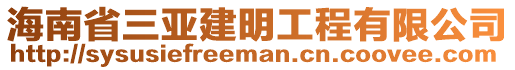 海南省三亚建明工程有限公司