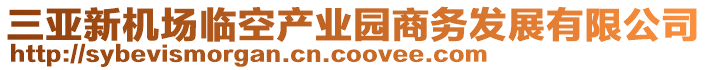 三亞新機(jī)場(chǎng)臨空產(chǎn)業(yè)園商務(wù)發(fā)展有限公司