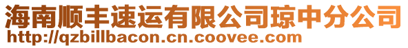 海南順豐速運有限公司瓊中分公司