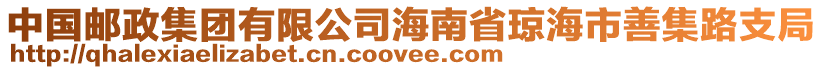中國(guó)郵政集團(tuán)有限公司海南省瓊海市善集路支局