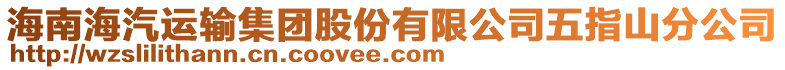 海南海汽運(yùn)輸集團(tuán)股份有限公司五指山分公司