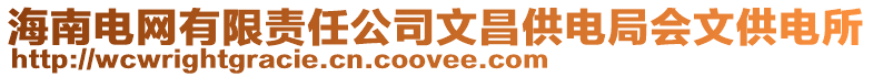 海南電網有限責任公司文昌供電局會文供電所