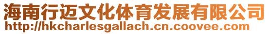 海南行邁文化體育發展有限公司