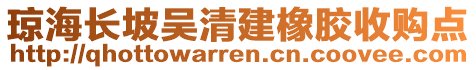 瓊海長(zhǎng)坡吳清建橡膠收購(gòu)點(diǎn)