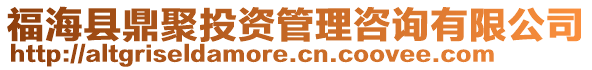 福海縣鼎聚投資管理咨詢(xún)有限公司