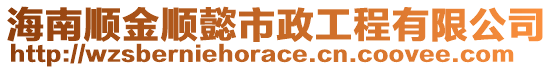 海南順金順懿市政工程有限公司