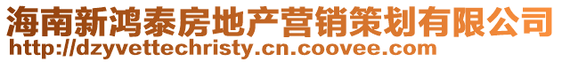 海南新鴻泰房地產營銷策劃有限公司