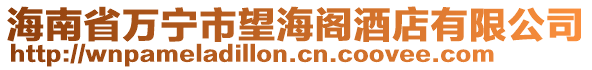 海南省萬寧市望海閣酒店有限公司