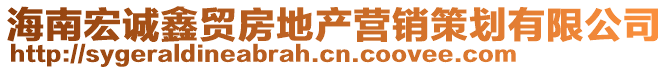 海南宏誠(chéng)鑫貿(mào)房地產(chǎn)營(yíng)銷策劃有限公司