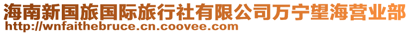 海南新國旅國際旅行社有限公司萬寧望海營業部
