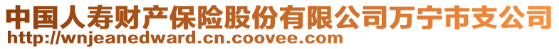 中國人壽財產保險股份有限公司萬寧市支公司