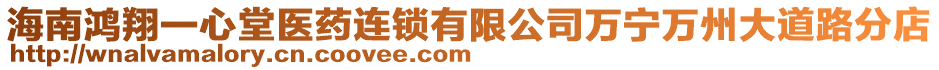 海南鴻翔一心堂醫藥連鎖有限公司萬寧萬州大道路分店