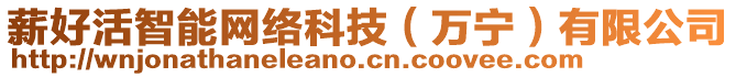 薪好活智能網(wǎng)絡(luò)科技（萬(wàn)寧）有限公司