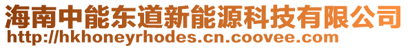 海南中能東道新能源科技有限公司