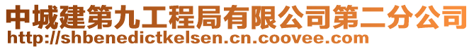 中城建第九工程局有限公司第二分公司