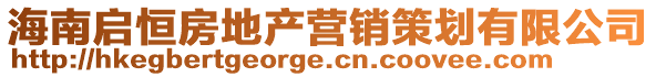 海南啟恒房地產營銷策劃有限公司