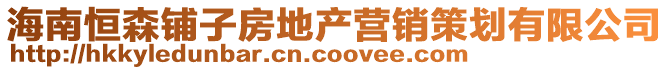 海南恒森鋪子房地產營銷策劃有限公司