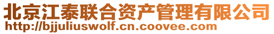 北京江泰聯(lián)合資產(chǎn)管理有限公司