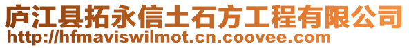 廬江縣拓永信土石方工程有限公司