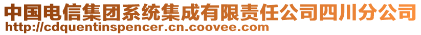 中國(guó)電信集團(tuán)系統(tǒng)集成有限責(zé)任公司四川分公司