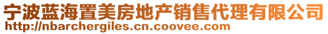 寧波藍(lán)海置美房地產(chǎn)銷售代理有限公司