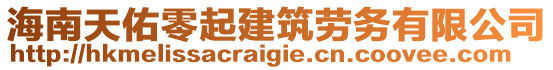 海南天佑零起建筑勞務有限公司