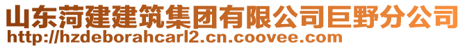 山東菏建建筑集團有限公司巨野分公司