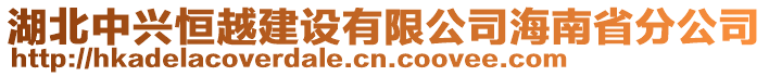 湖北中興恒越建設(shè)有限公司海南省分公司