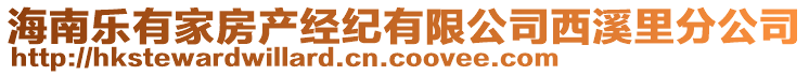 海南樂(lè)有家房產(chǎn)經(jīng)紀(jì)有限公司西溪里分公司