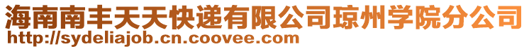 海南南豐天天快遞有限公司瓊州學院分公司