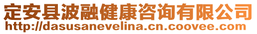 定安縣波融健康咨詢有限公司