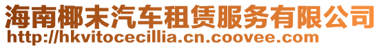 海南椰末汽車租賃服務有限公司