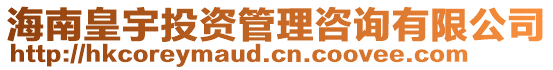 海南皇宇投資管理咨詢有限公司