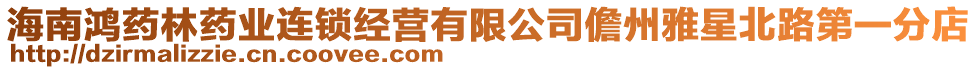 海南鴻藥林藥業(yè)連鎖經(jīng)營有限公司儋州雅星北路第一分店