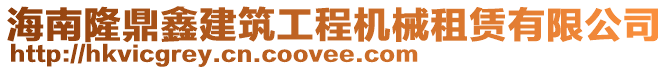 海南隆鼎鑫建筑工程機械租賃有限公司